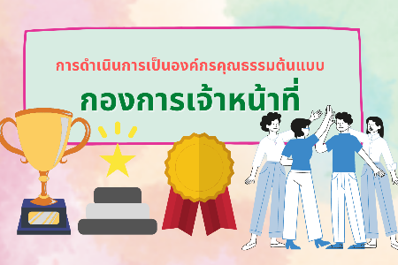 การดำเนินการเป็นองค์กรคุณธรรมต้นแบบ ประจำปีงบประมาณ พ.ศ. 2566 ของกองการเจ้าหน้าที่